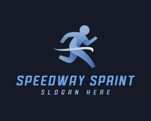 Athlete Marathon Runner logo design