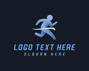 Athlete Marathon Runner Logo