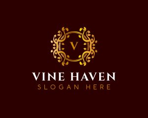 Luxury Ornament Vine logo design