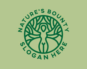 Nature Wellness Woman logo design