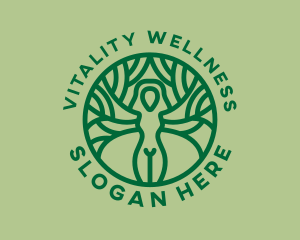 Nature Wellness Woman logo design