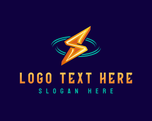 Power - Lightning Bolt Letter S logo design