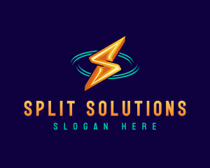 Lightning Bolt Letter S logo design