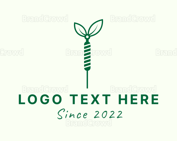 Green Needle Leaf Logo
