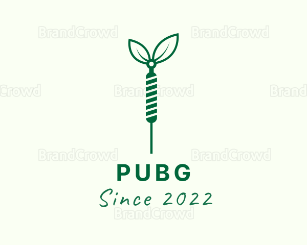 Green Needle Leaf Logo