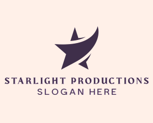 Entertainment - Swoosh Entertainment Star logo design