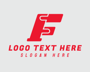 Fast - Red Puzzle Letter H logo design