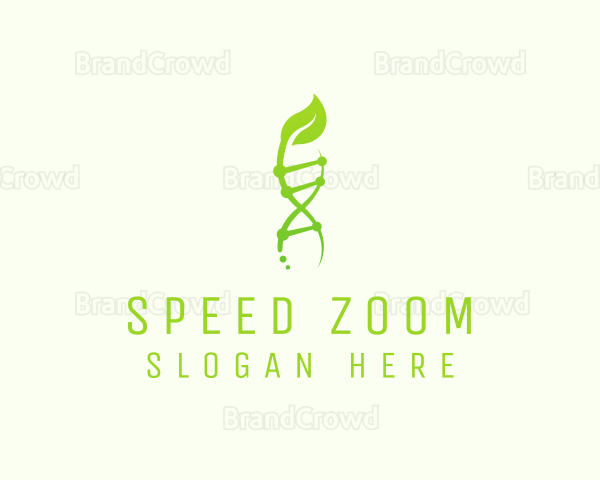 Organic DNA Strand Logo