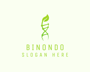 Genetic Code - Organic DNA Strand logo design