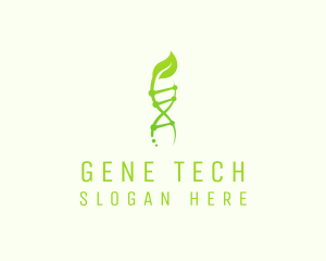 Organic DNA Strand  logo design