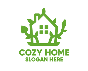 House - Eco Plant House logo design