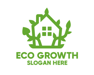 Greenhouse - Eco Plant House logo design