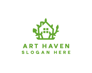 Eco Plant Home logo design