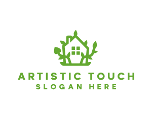 Eco Plant Home logo design