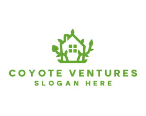 Eco Plant Home logo design