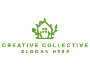 Eco Plant Home logo design