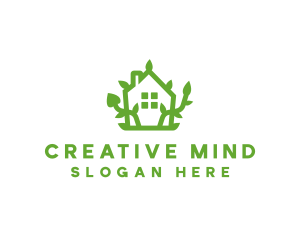 Eco Plant Home logo design