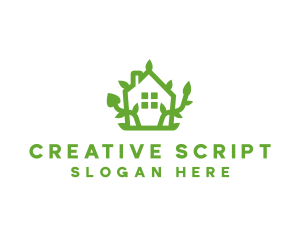 Eco Plant Home logo design