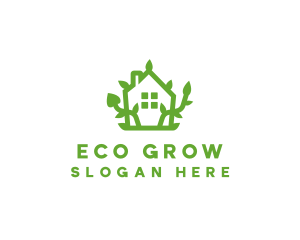 Eco Plant Home logo design