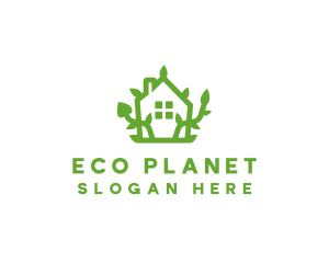 Eco Plant Home logo design