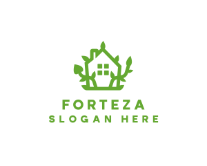 Eco Plant Home logo design