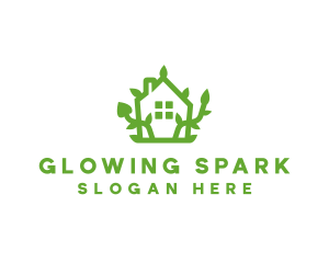 Eco Plant Home logo design