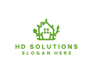 Eco Plant Home logo design