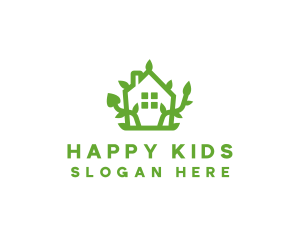 Eco Plant Home logo design