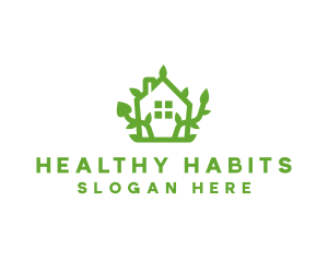 Eco Plant Home logo design