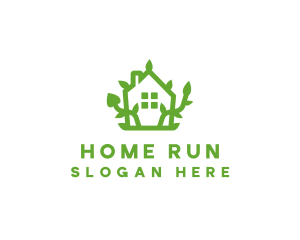 Eco Plant Home logo design