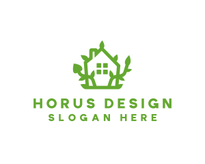 Eco Plant Home logo design