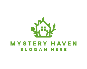 Eco Plant Home logo design