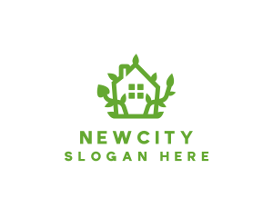 Eco Plant Home logo design