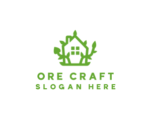 Eco Plant Home logo design