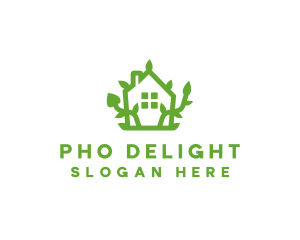 Eco Plant Home logo design