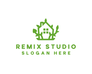 Eco Plant Home logo design