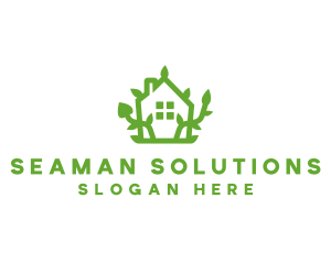 Eco Plant Home logo design