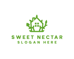 Eco Plant Home logo design