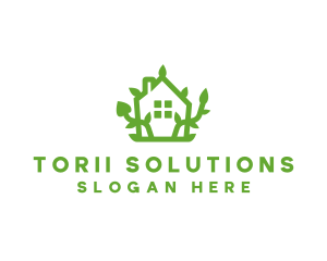 Eco Plant Home logo design