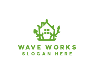 Eco Plant Home logo design