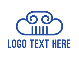 Column - Cloud Column logo design