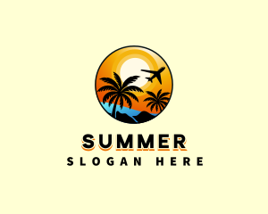 Summer Beach Travel logo design