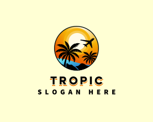 Summer Beach Travel logo design