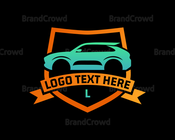 Racing Car Sedan Logo