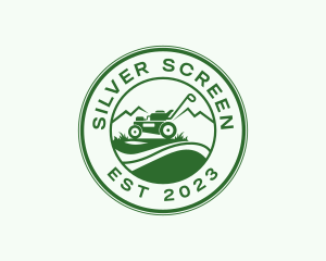 Landscaping Lawn Mower Garden Logo