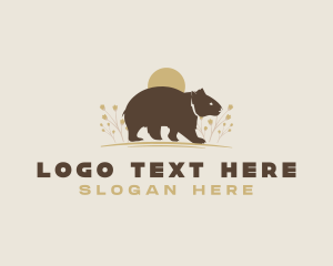 Tasmanian Devil - Marsupial Animal Wombat logo design