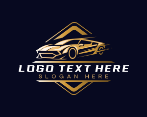 Driving - Sports Car Detailing logo design