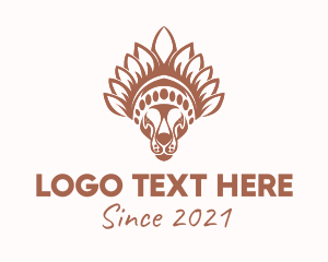 Savannah - Tribal Tiger Head logo design
