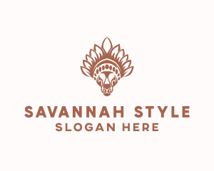 Savannah - Tribal Tiger Head logo design