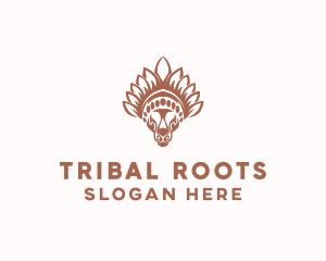 Tribal Tiger Head  logo design